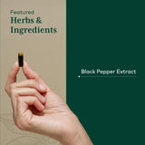 Gaia Herbs PRO black pepper extract close-up indicating enhanced absorption