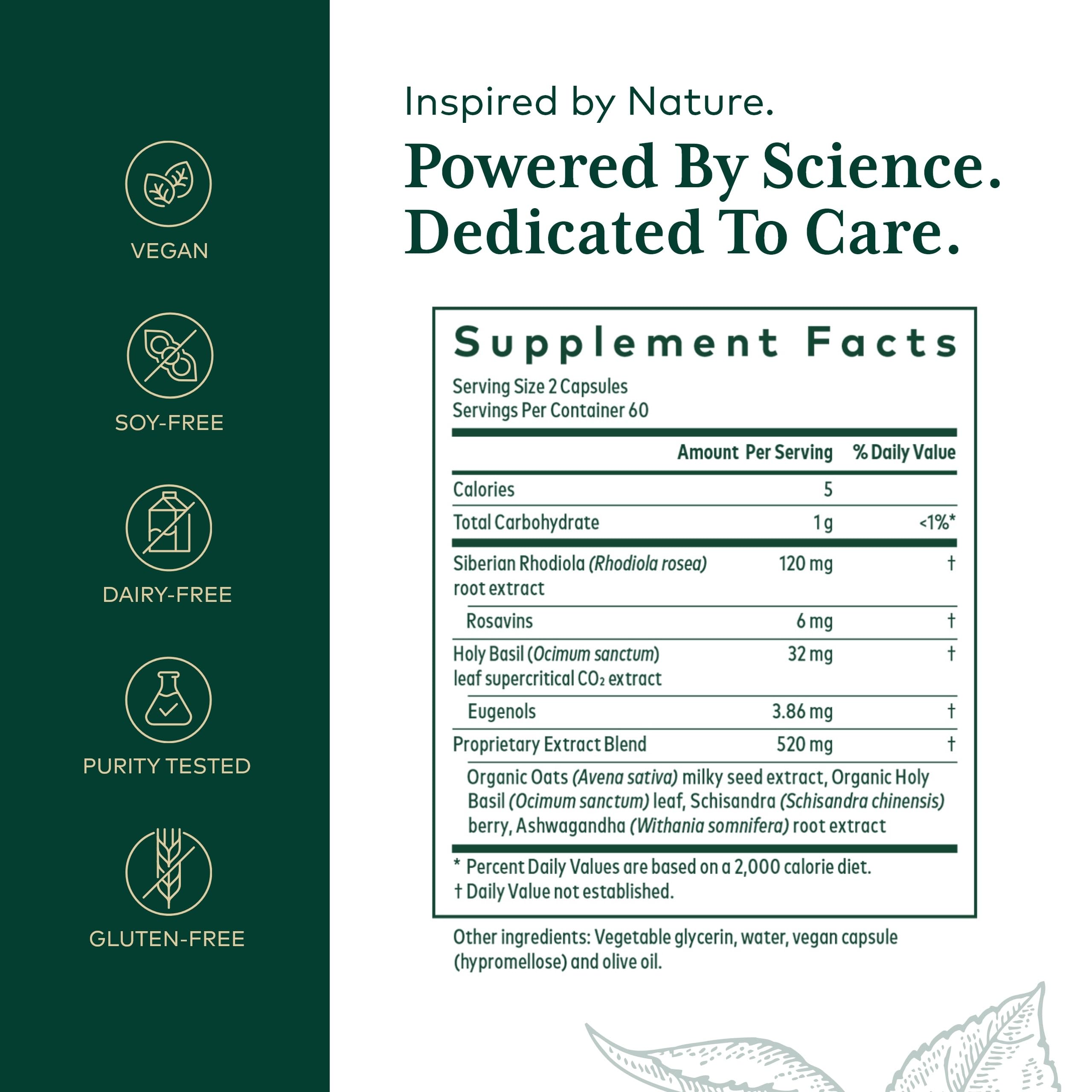 GAIA HERBS PRO Daytime HPA, étui: capsules véganes pour un rituel quotidien sans caféine