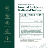 Étiquette Gaia Herbs PRO Emotional Balance lisible indiquant l’usage potentiel et les ingrédients.