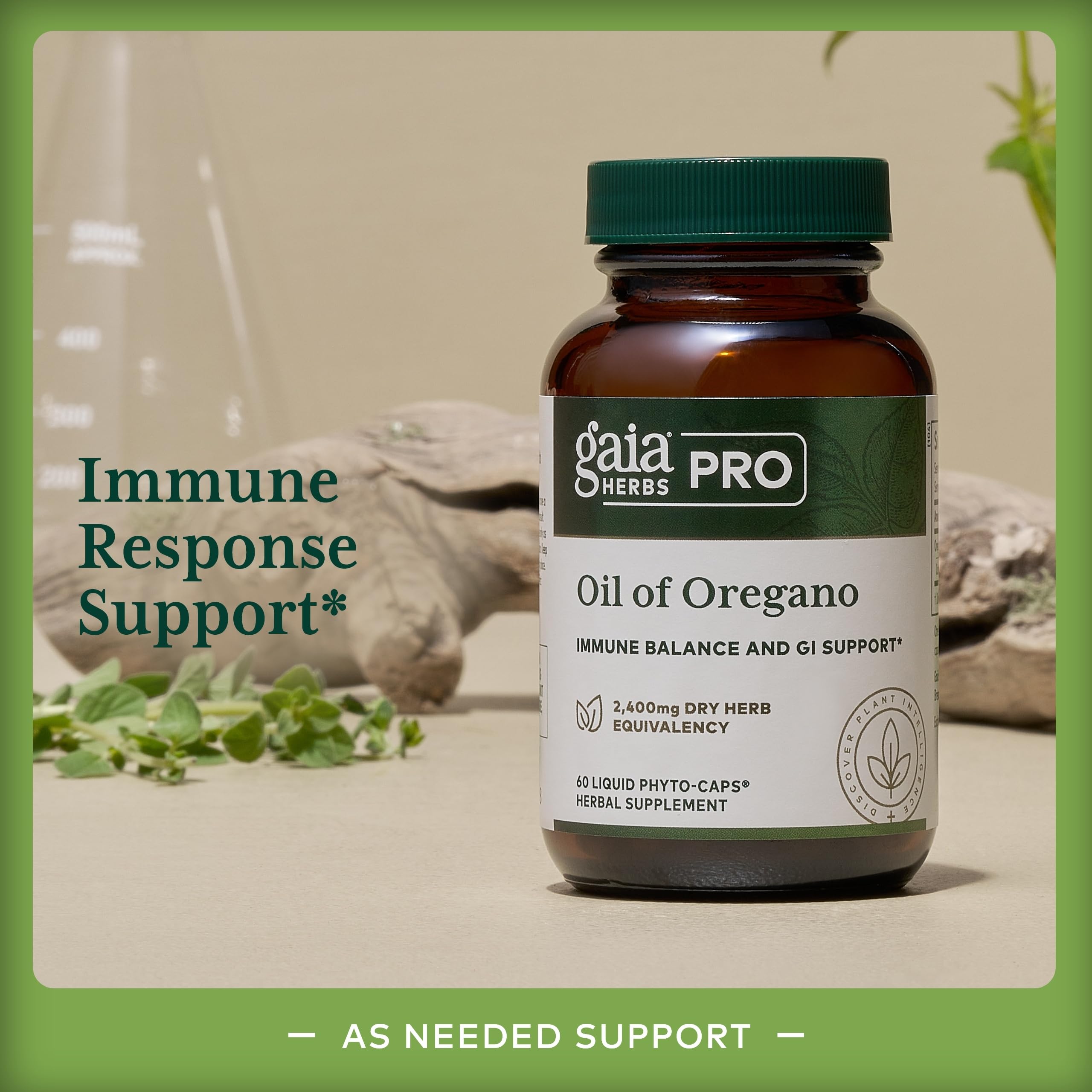 Gaia Herbs PRO Extraction CO2 supercritique garantissant pureté et concentration d'actifs.