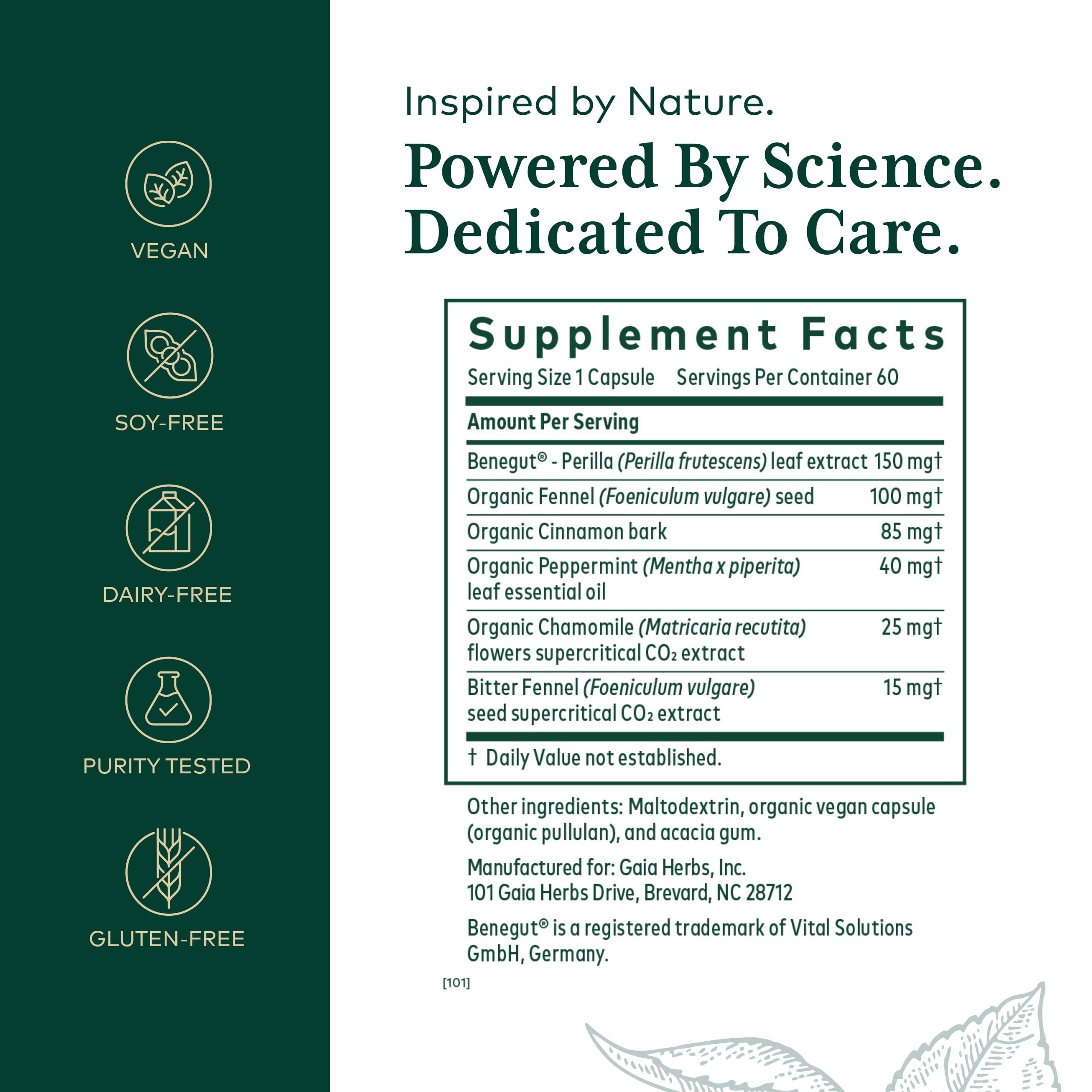 GAIA HERBS PRO FENOUIL BIO – Fenouil biologique pour confort digestif après repas.