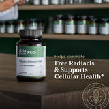Gaia Herbs PRO Glutathione 500 - emballage soigné et présentation professionnelle.