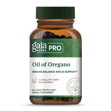 Gaia Herbs PRO Huile d'Origan en bouteille, soutien immunitaire potentiel et arôme frais.