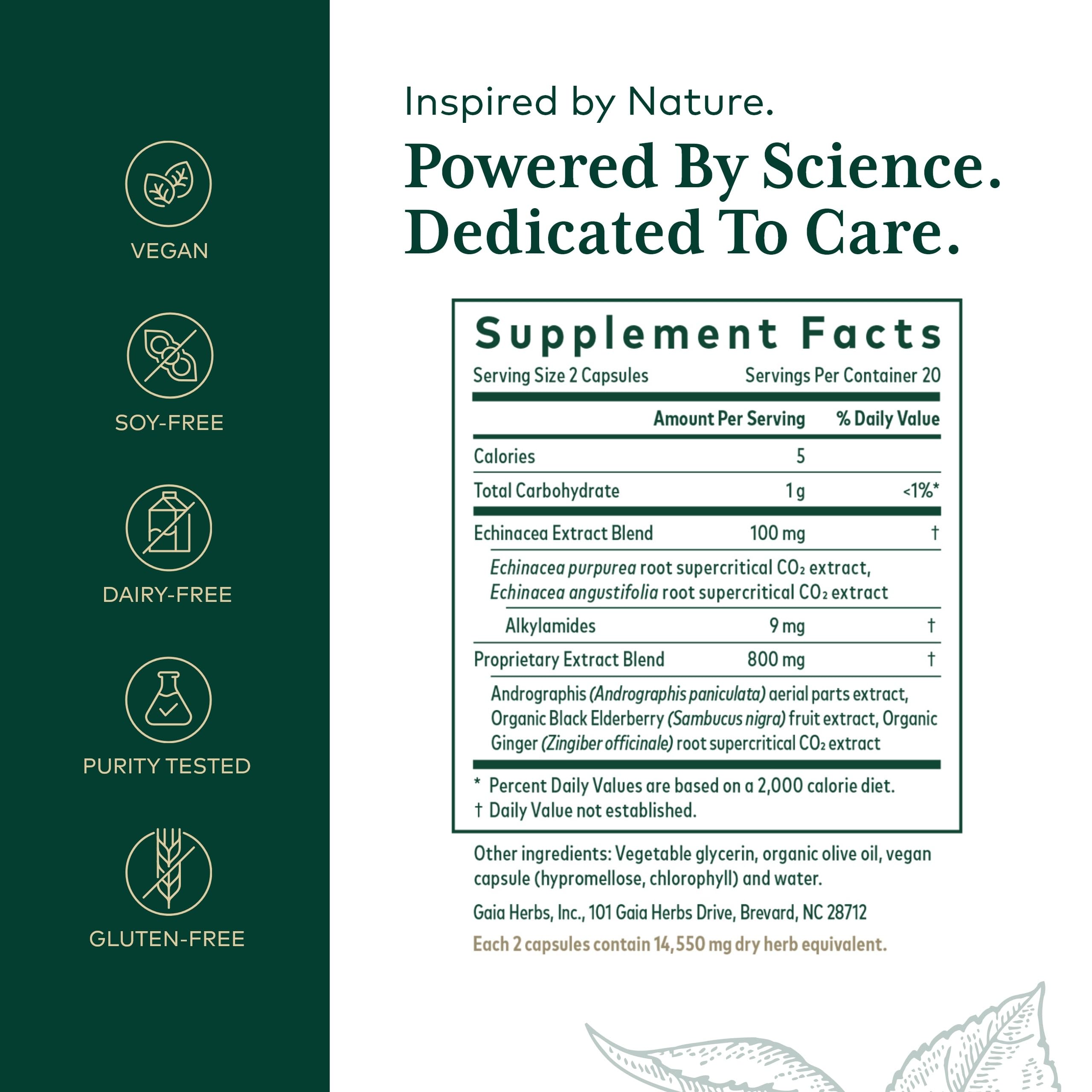 Gaia Herbs PRO Immune Activator – capsules visibles, solution pratique pour le soutien saisonnier.