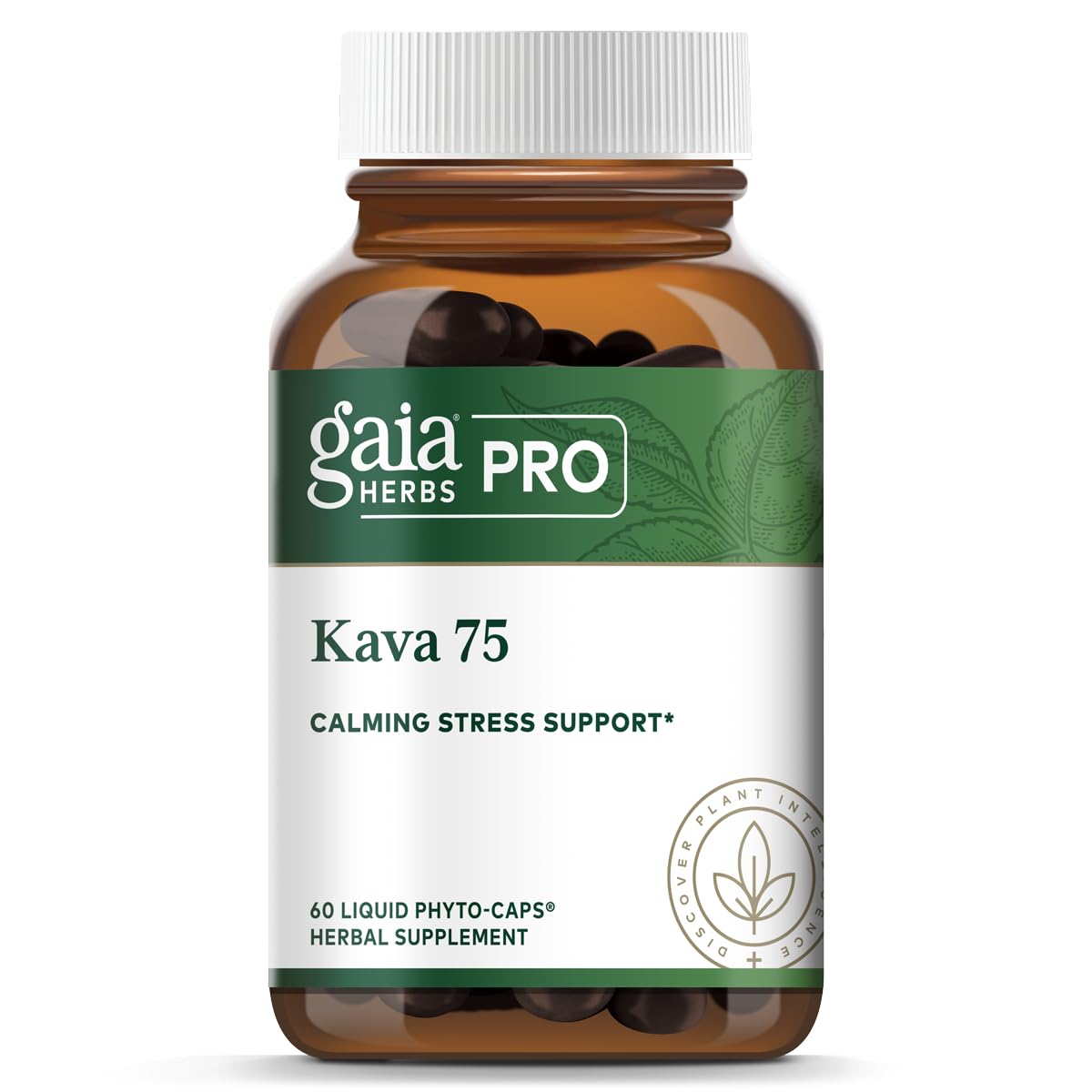 GAIA HERBS PRO Kava 75 – bouteille relaxante favorisant le calme et le bien-être.