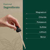 Gaia Herbs PRO Magnésium liquide – bore lithium orotate potassium et sodium pour l'équilibre.