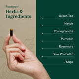 Ingrédients naturels Gaia Herbs PRO Prostate Formula et leur potentiel antioxydant.