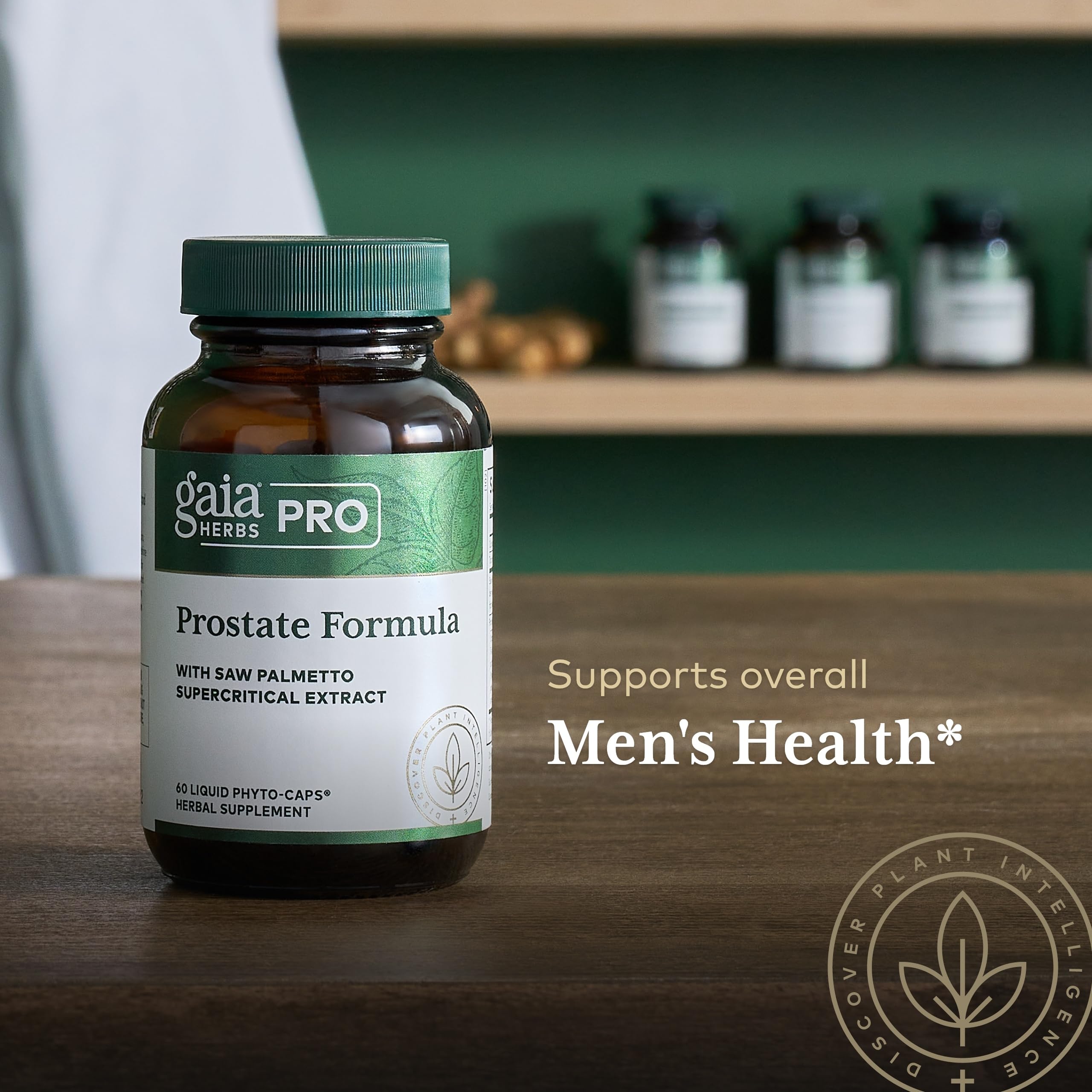 Saw Palmetto dans Gaia Herbs PRO Prostate Formula pour soutenir les fonctions masculines.