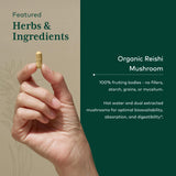 Gaia Herbs PRO Reishi champignon boite-dose: dosage simple pour chaque jour.