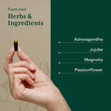 Gaia Herbs PRO Sommeil Maintien — racine d’Ashwagandha, potentiel calmant en soirée.