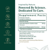 Gaia Herbs PRO Sureau noir — capsules, format pratique pour une consommation quotidienne vegan.