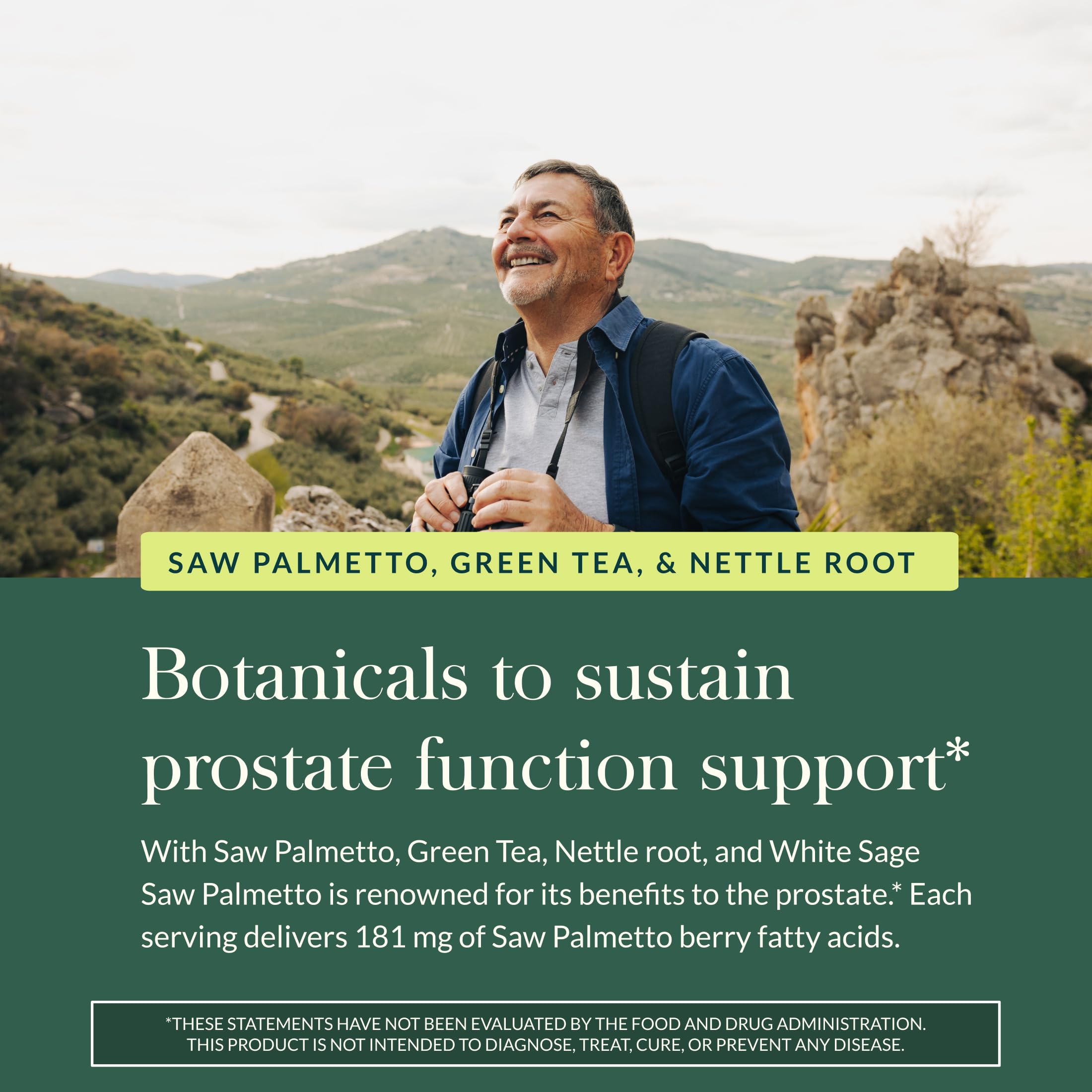 Gaia Herbs Prostate Health – racine d'ortie, soutien possible de la fonction urinaire masculine.