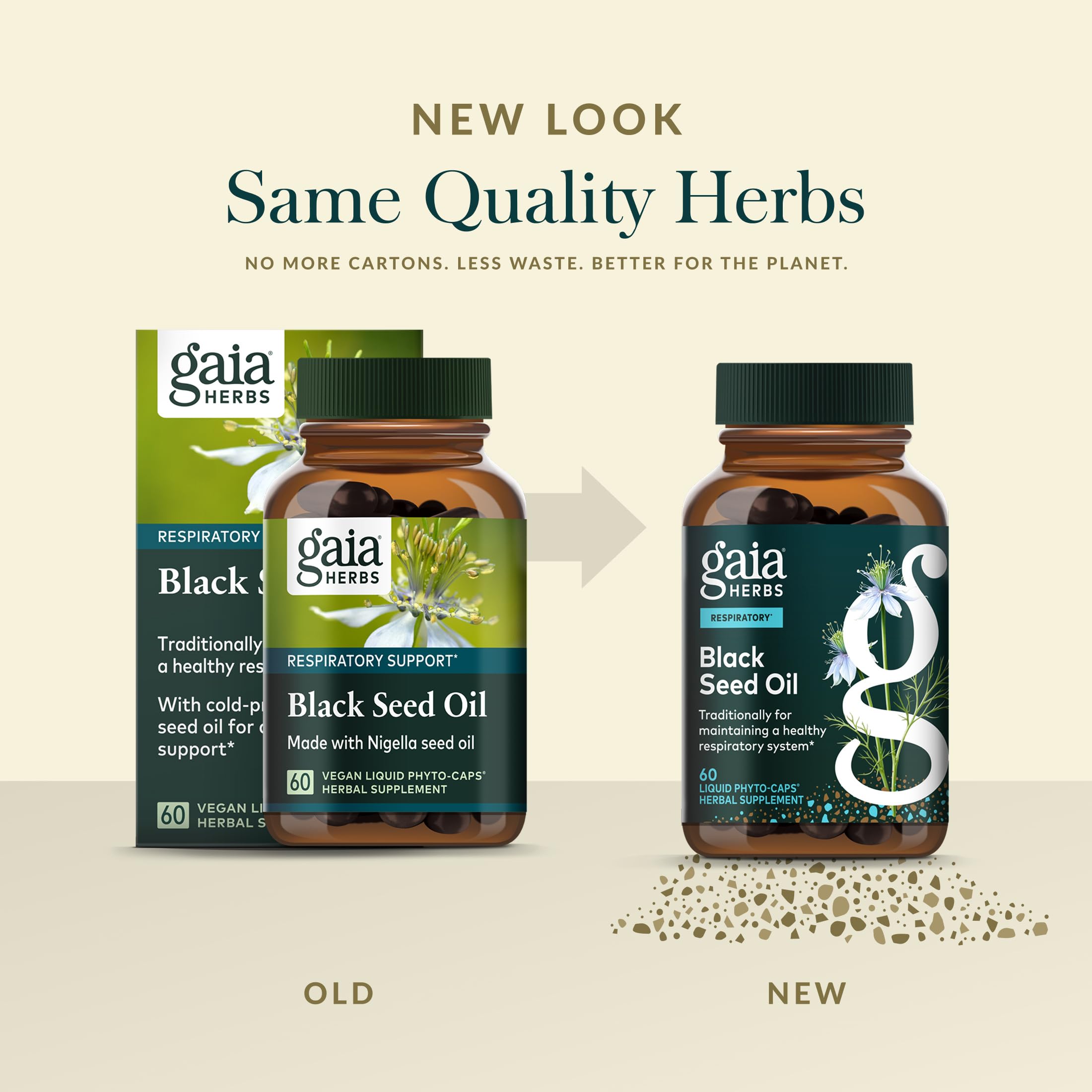 Gaia Herbs qualité et provenance soigneusement sourcées, ingrédients contrôlés.
