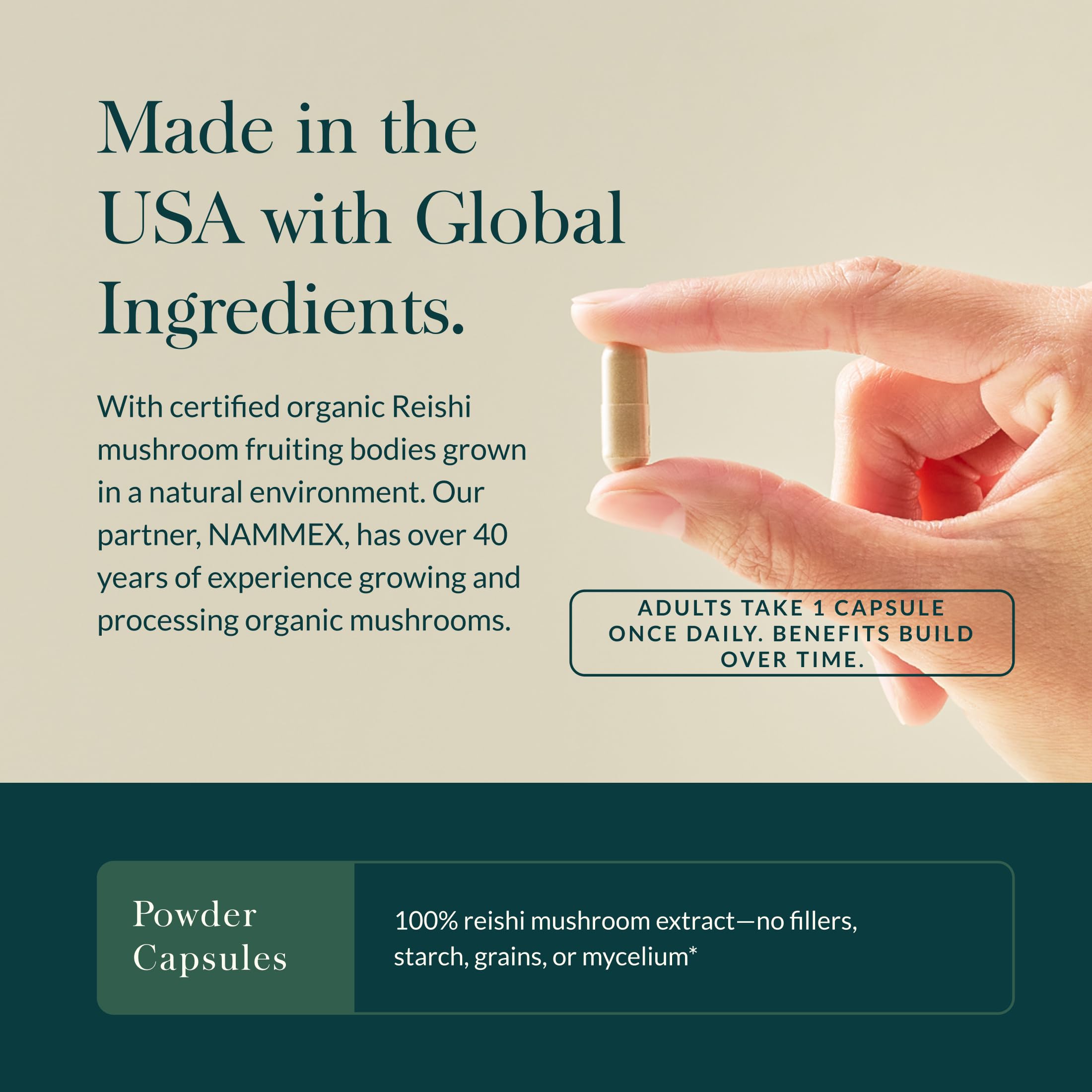 Gaia Herbs Reishi: goutte doseur pratique pour dosage précis.