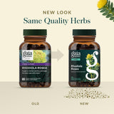 Bouchon Gaia Herbs Rhodiola Rosea assurant sécurité et conservation.
