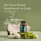 Gaia Herbs Rhodiola Rosea: etiquette claire indiquant origine europeenne et ingrédients