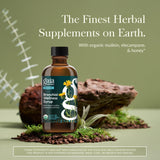 Gaia Herbs Sirop miel et herbes – utile pour la gorge et la toux occasionnelle