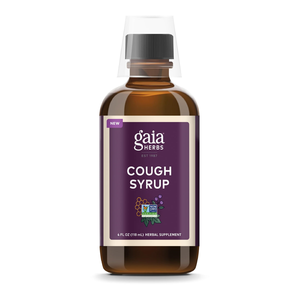 Gaia Herbs Sirop Original, bouteille 4 oz prête à l'emploi pour un dosage simple