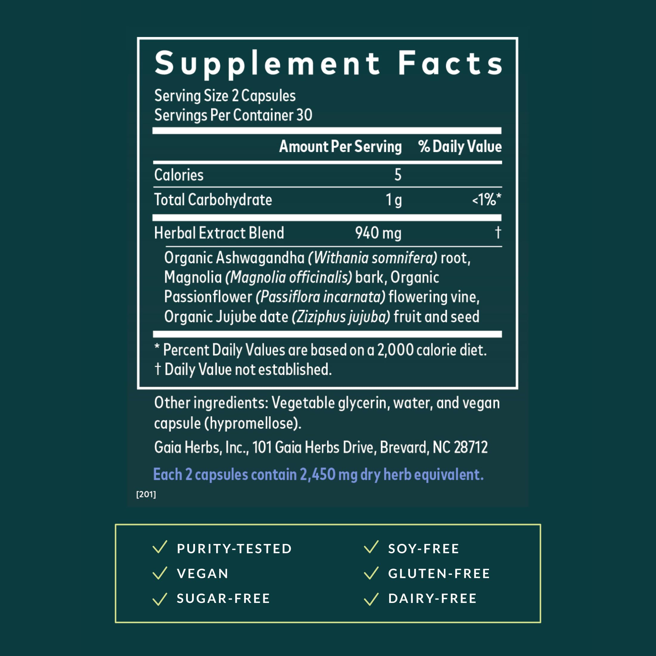 Racine d'Ashwagandha, actif clé dans Gaia SleepThru.