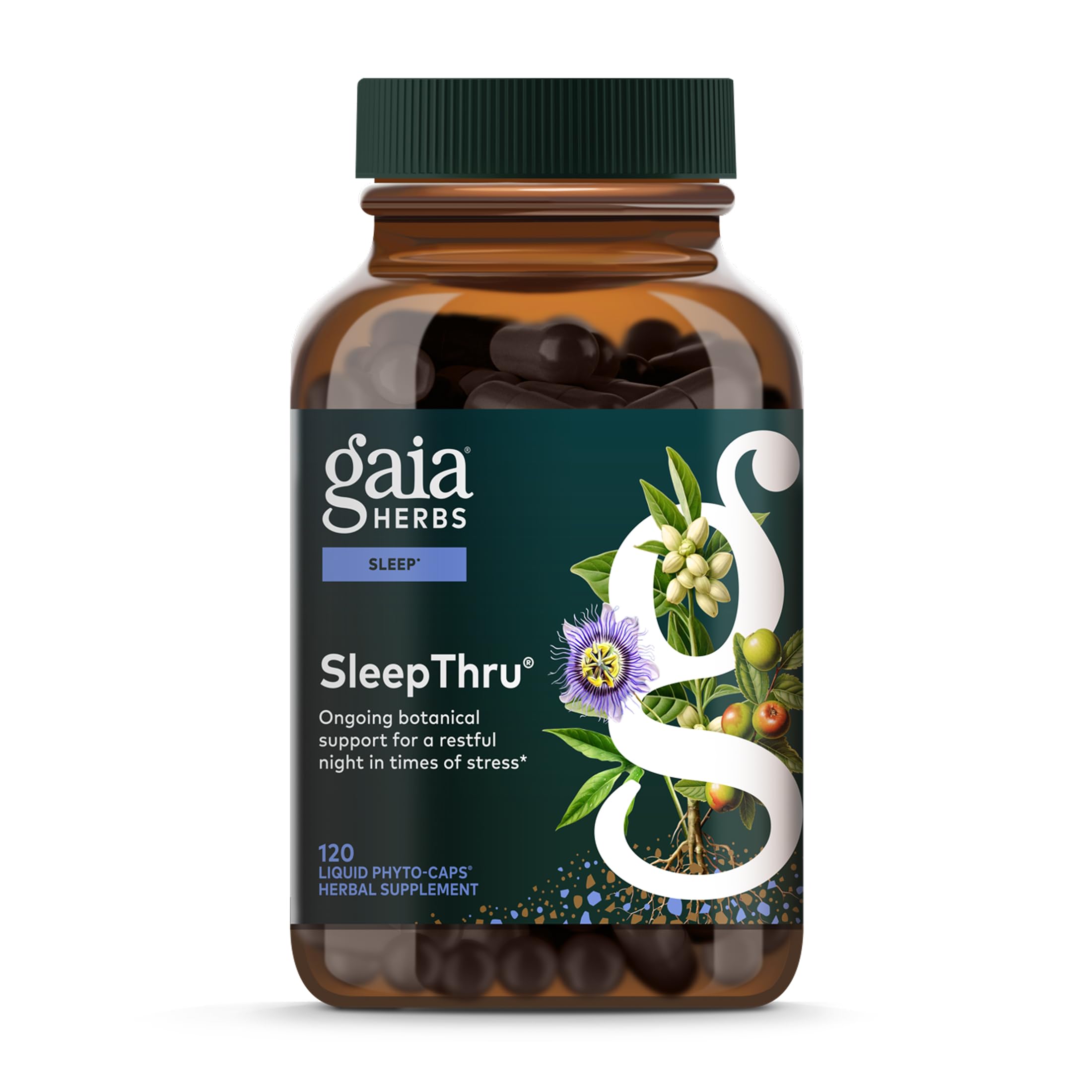 Gaia Herbs SleepThru — Bouteille apaisante pour un sommeil plus réparateur