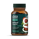 Bouteille Gaia Herbs montrant le soutien nocturne des surrénales.