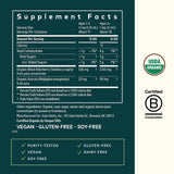 Ingrédients biologiques du Sureau Noir Gaia Herbs, fruits concentrés et arôme naturel