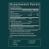 Gaia Herbs — étiquette claire sur le produit, référence à des ingrédients premium.