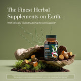 Gaia Herbs Turmeric Supreme Joint Health, capsules-ouvertes, montre la texture des gélules
