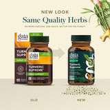 Gaia Herbs Turmeric Supreme Fabriqué aux États-Unis, norme pureté et traçabilité.