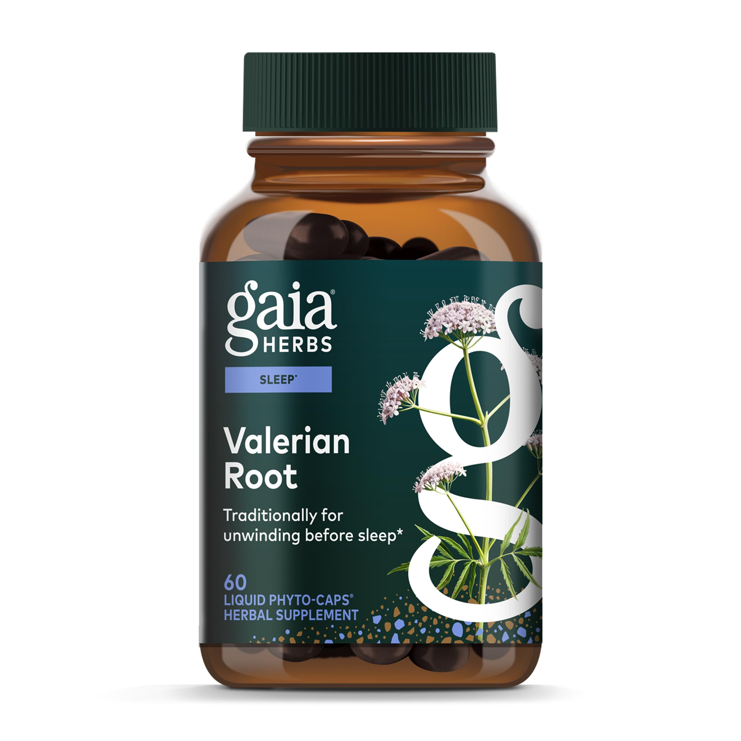 Gaia Herbs Valériane - Bouteille: soutien au calme avant le sommeil.