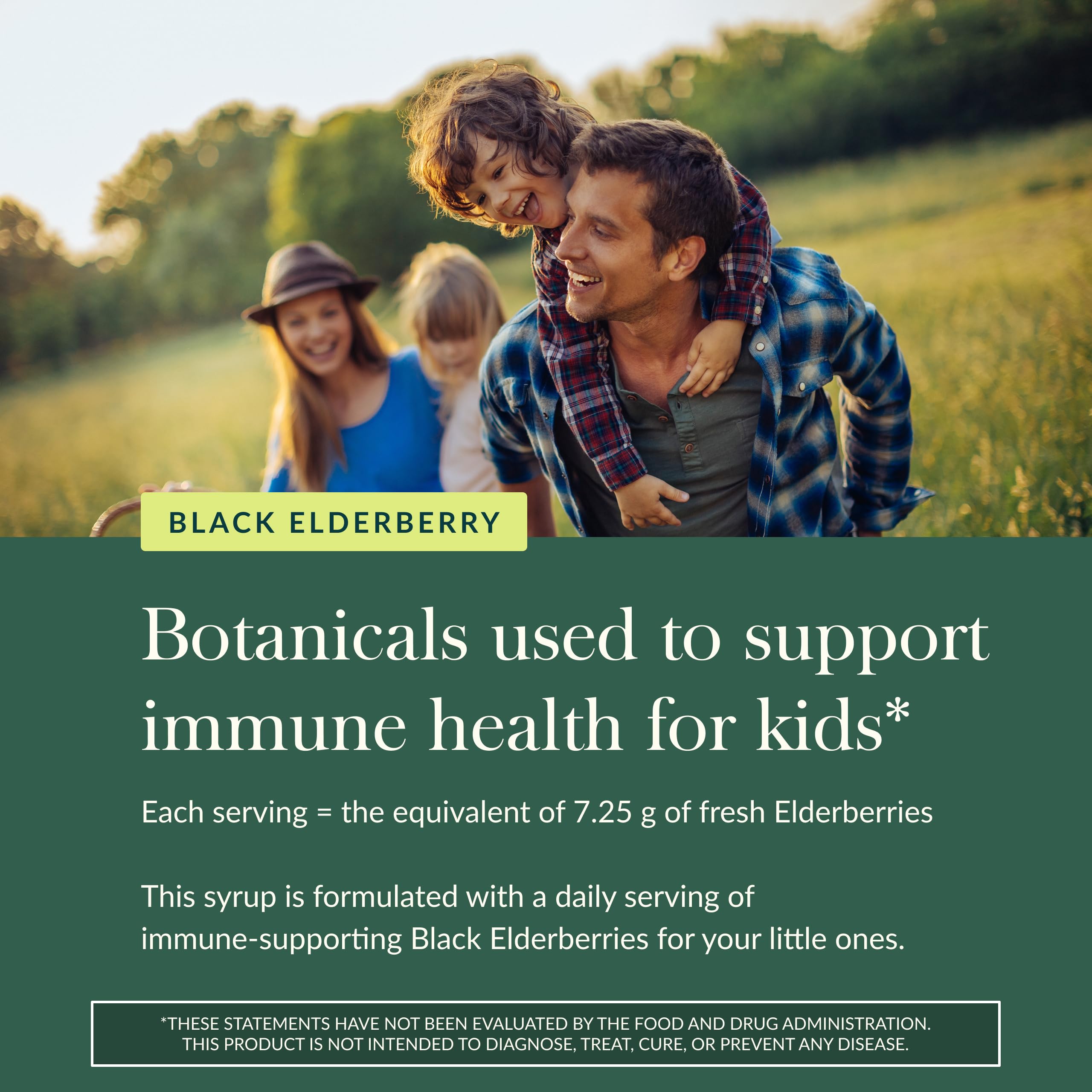 GaiaKids Sureau Noir Gaia Herbs: goût miel doux apprécié par les enfants