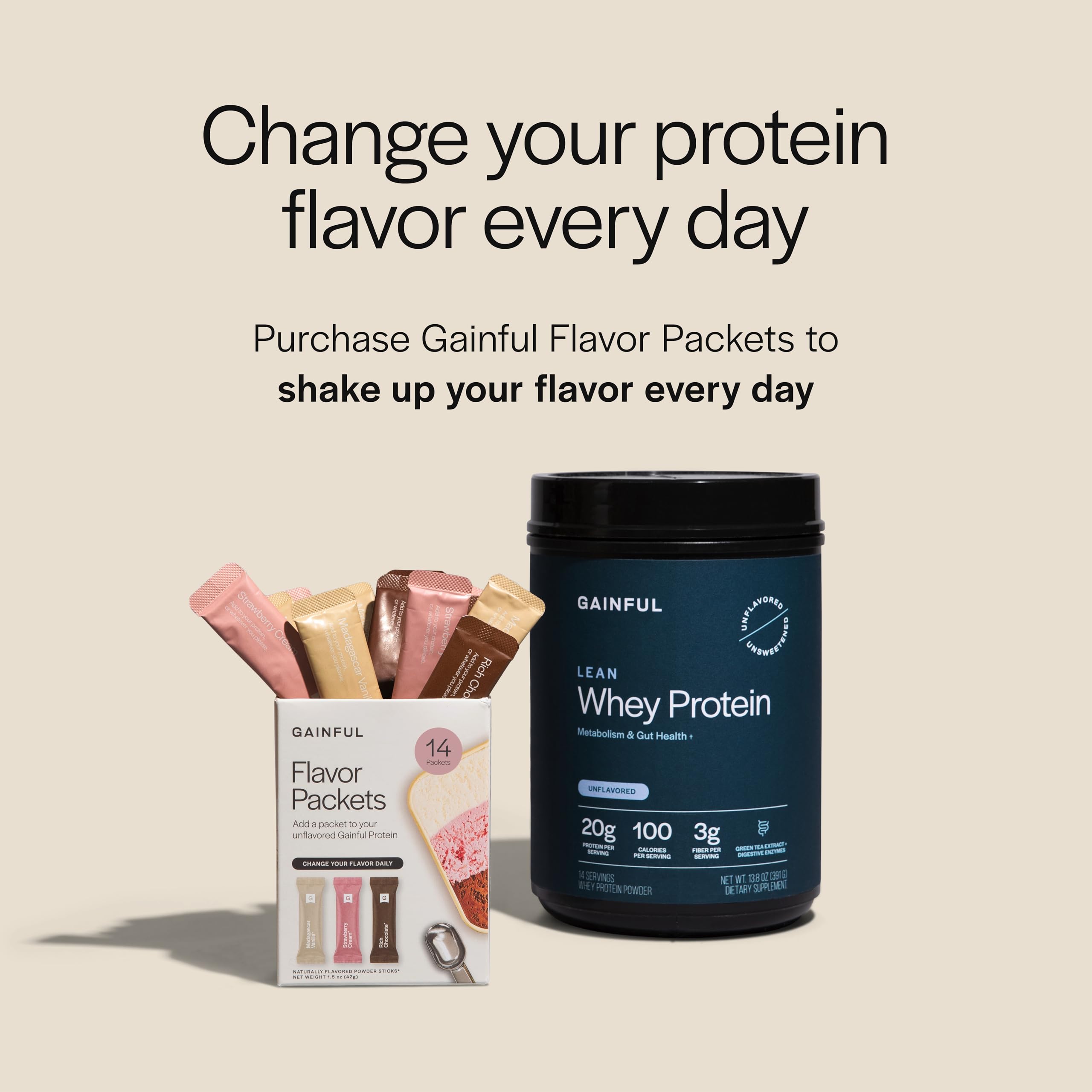 Smoothie protéiné neutre avec Gainful Lean Whey pour le petit-déjeuner.