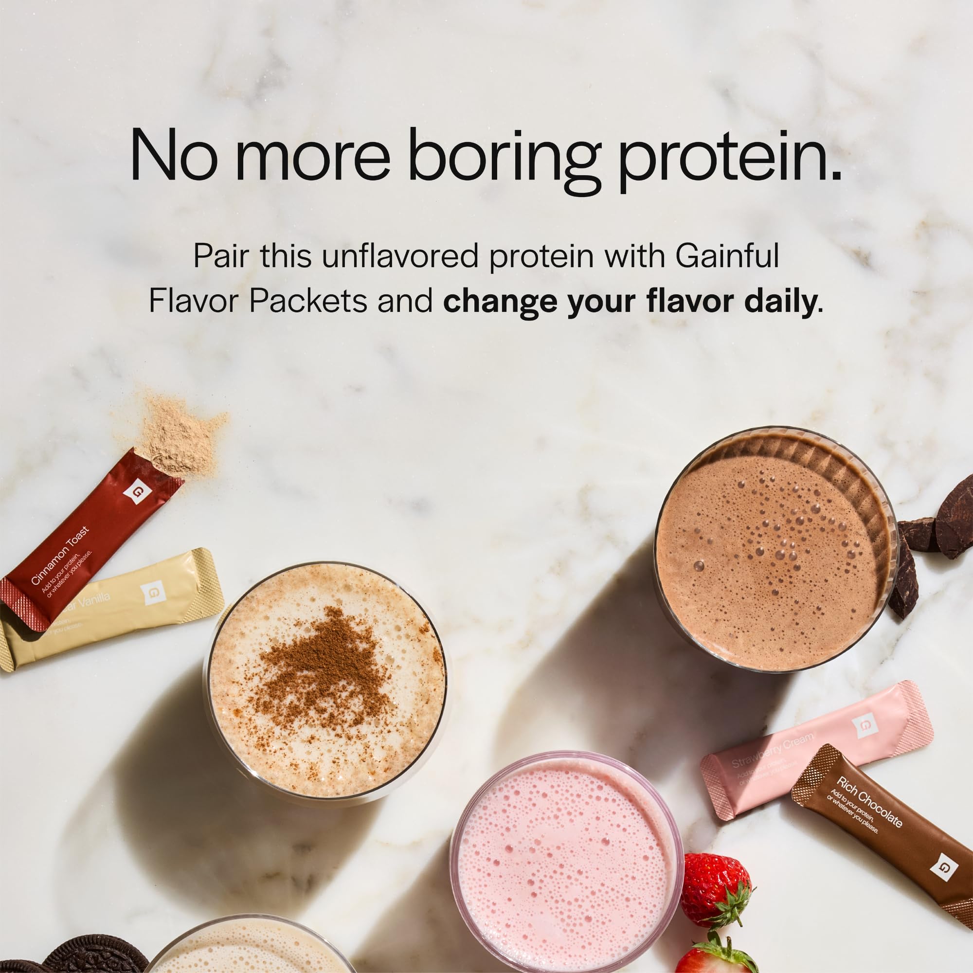 Gainful Poudre Whey Performance 14 portions, offre pratique pour la semaine.