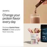 Gainful Poudre Whey Performance base non aromatisée, personnalisable avec les sachets Saveur.