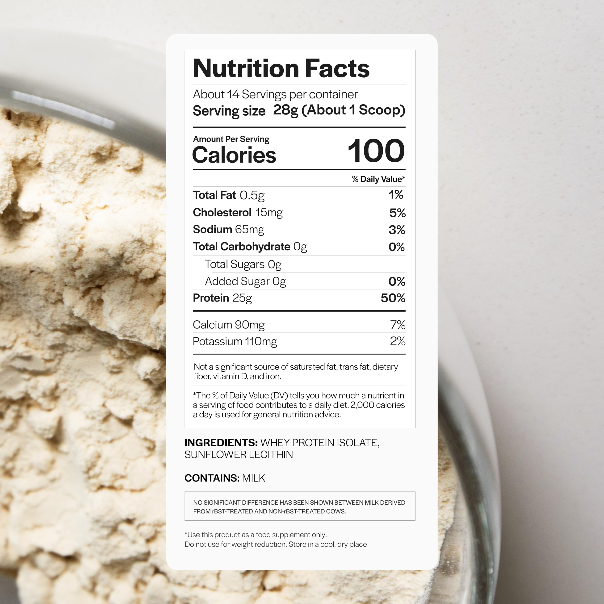 Gainful Whey Protein Isolate — cuillère-mesure, dose facile pour chaque portion.