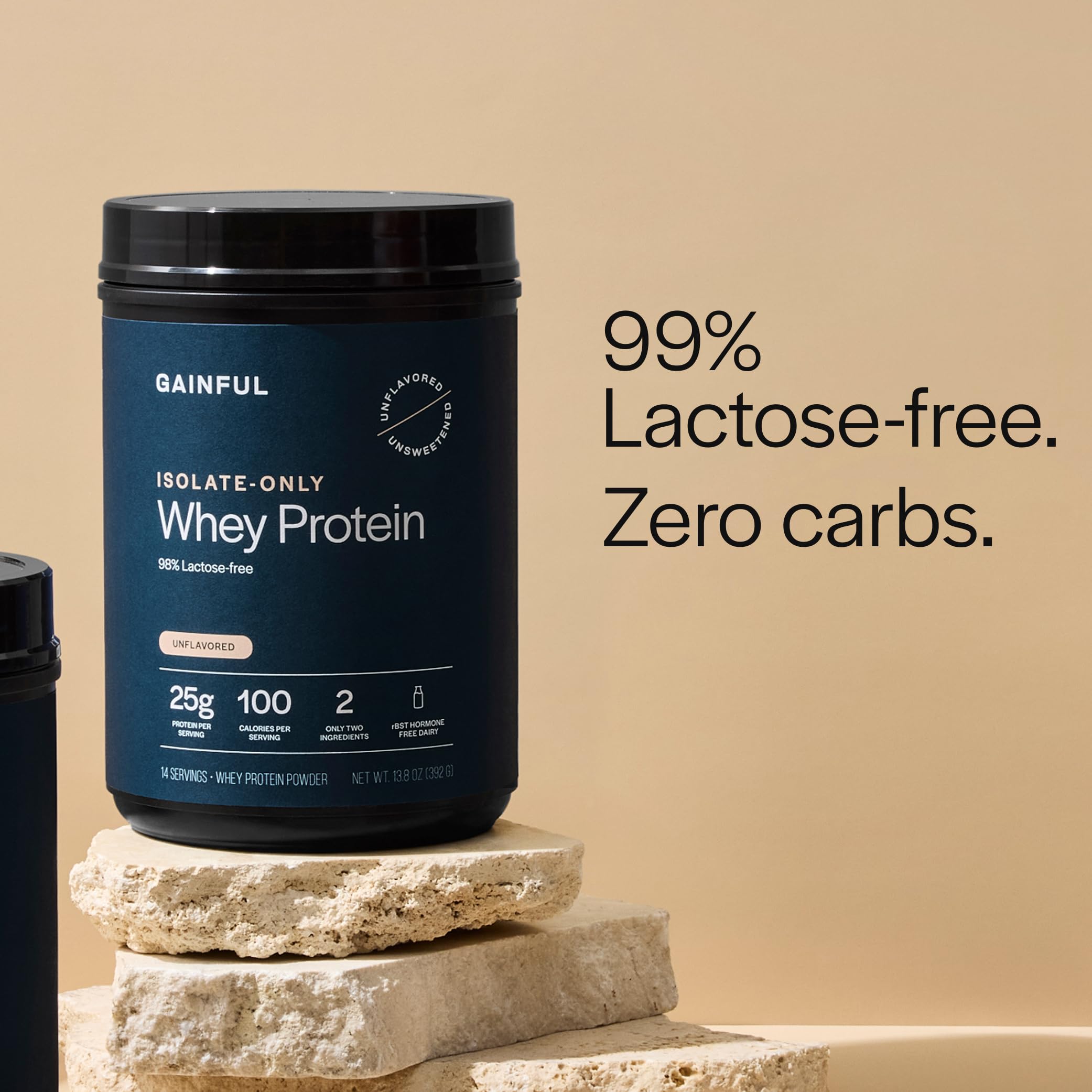 Gainful Whey Protein Isolate — digestion-près-lactose, digestion légère.