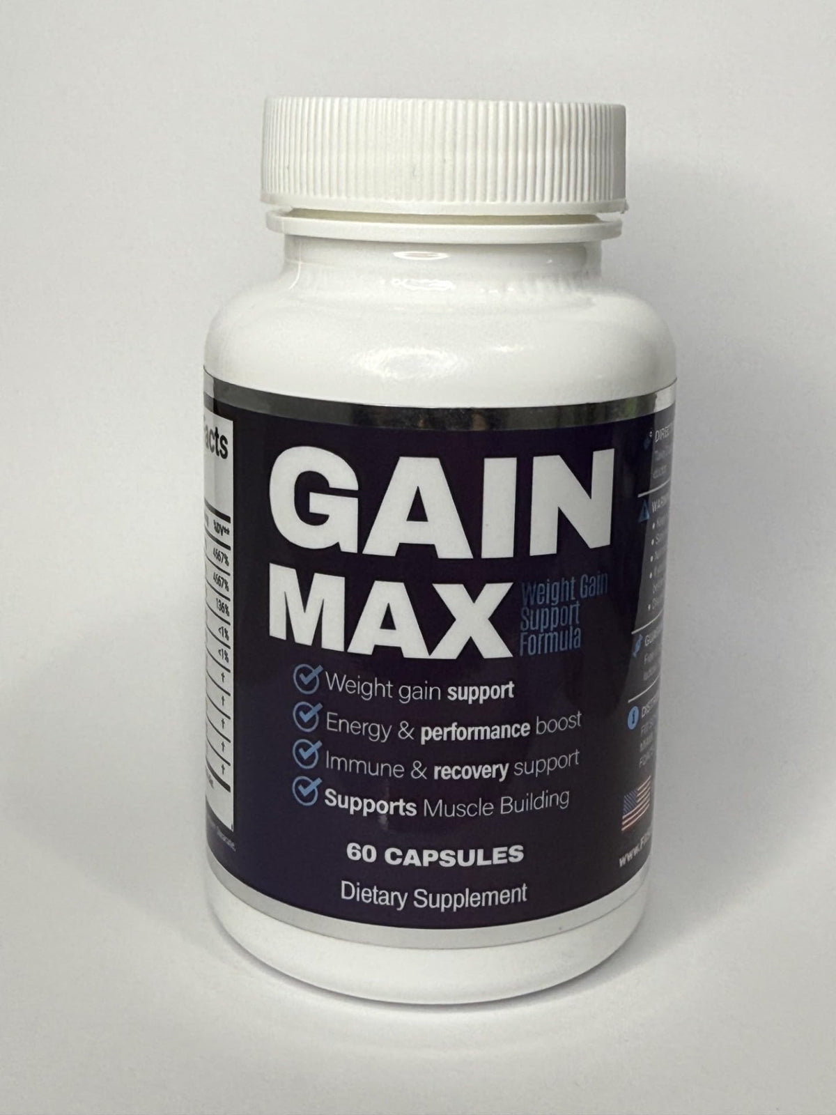 Gainmax soutient prise de poids: bouteille prête à soutenir la masse musculaire