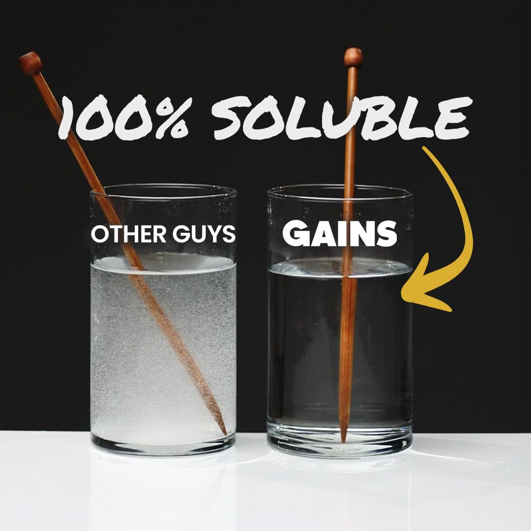 GAINS IN BULK Dose 5 g pré-mesure, pratique pour une routine simple.