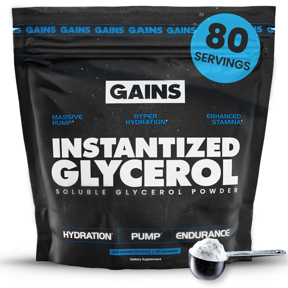GAINS IN BULK Poudre glycerol instantanisée facilitant récupération et endurance.