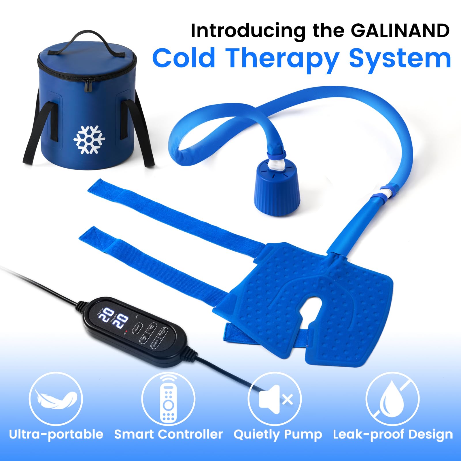 Système de cryothérapie portable GALINAND idéal pour usage à domicile