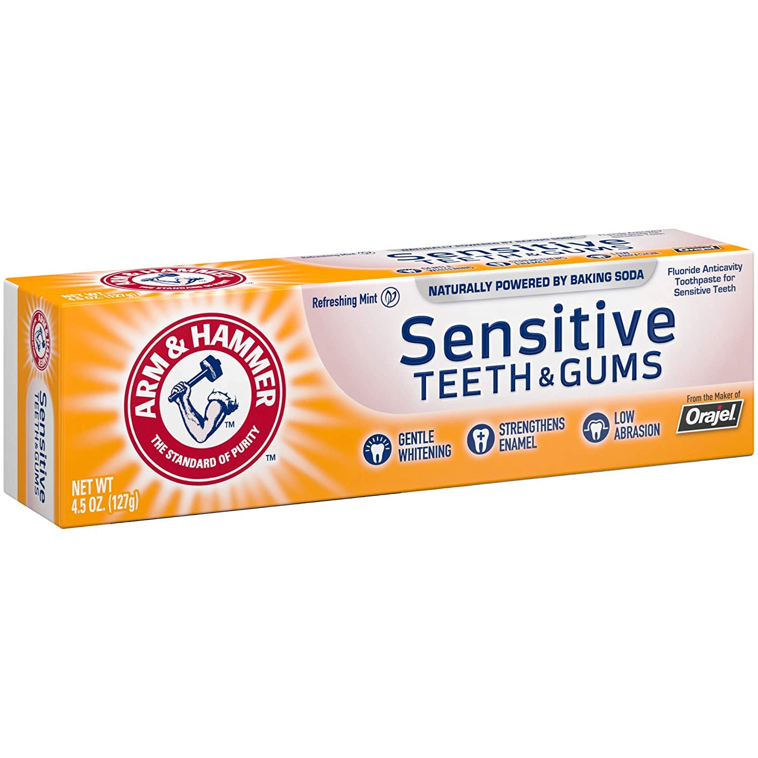 Gamenote ARM & HAMMER emballage pack de 8 dentifrices, solution familiale pratique