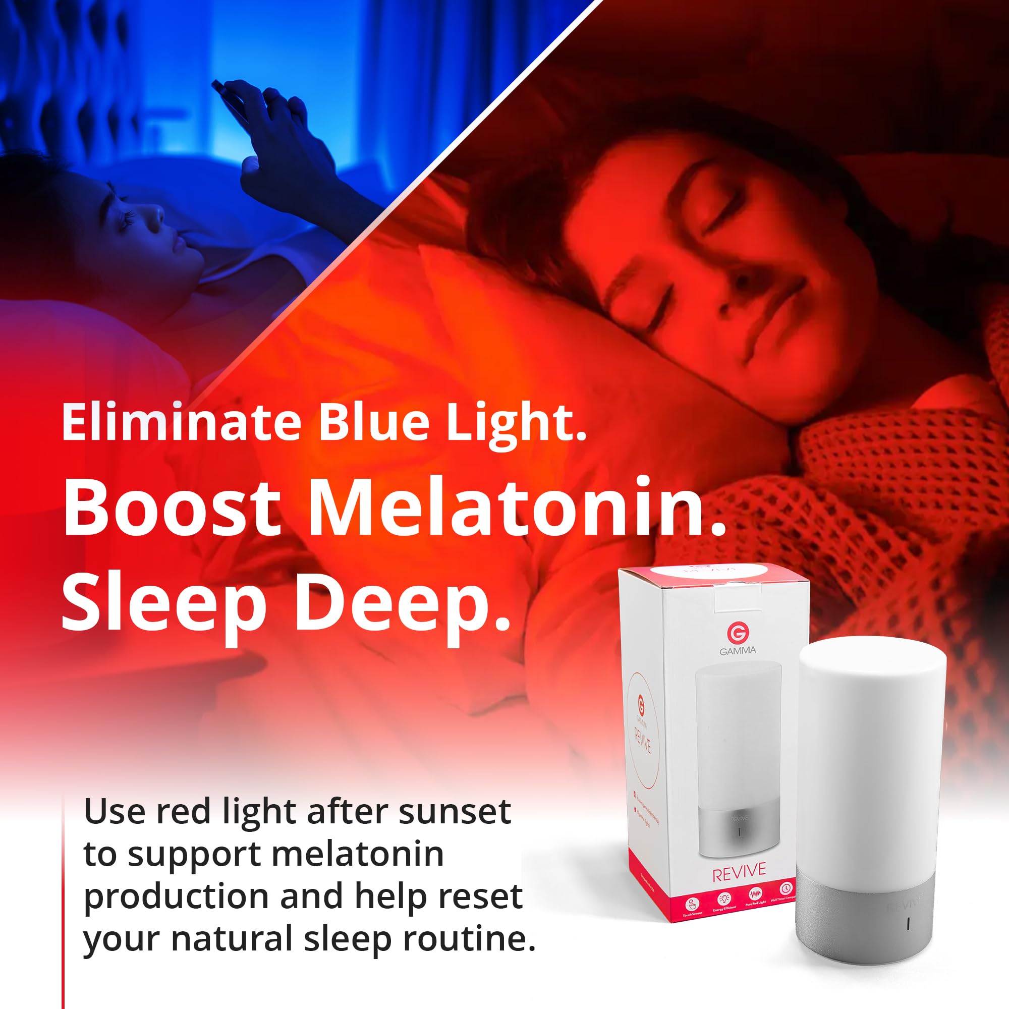 Lampe Revive 670nm dans une chambre d’enfant apaisante.