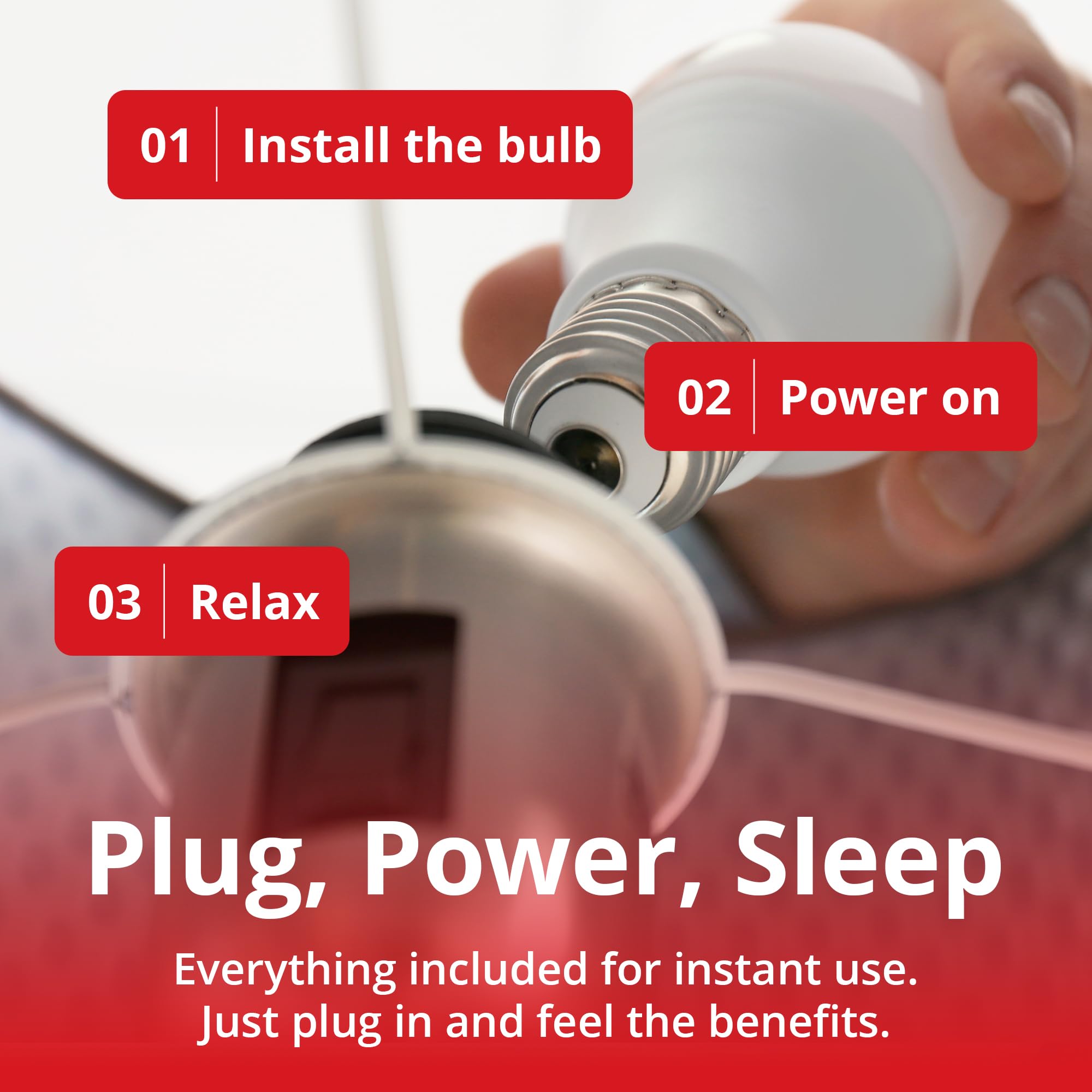Gamma Revive – éclairage serein pour nurserie 670nm, lumière douce au coucher.