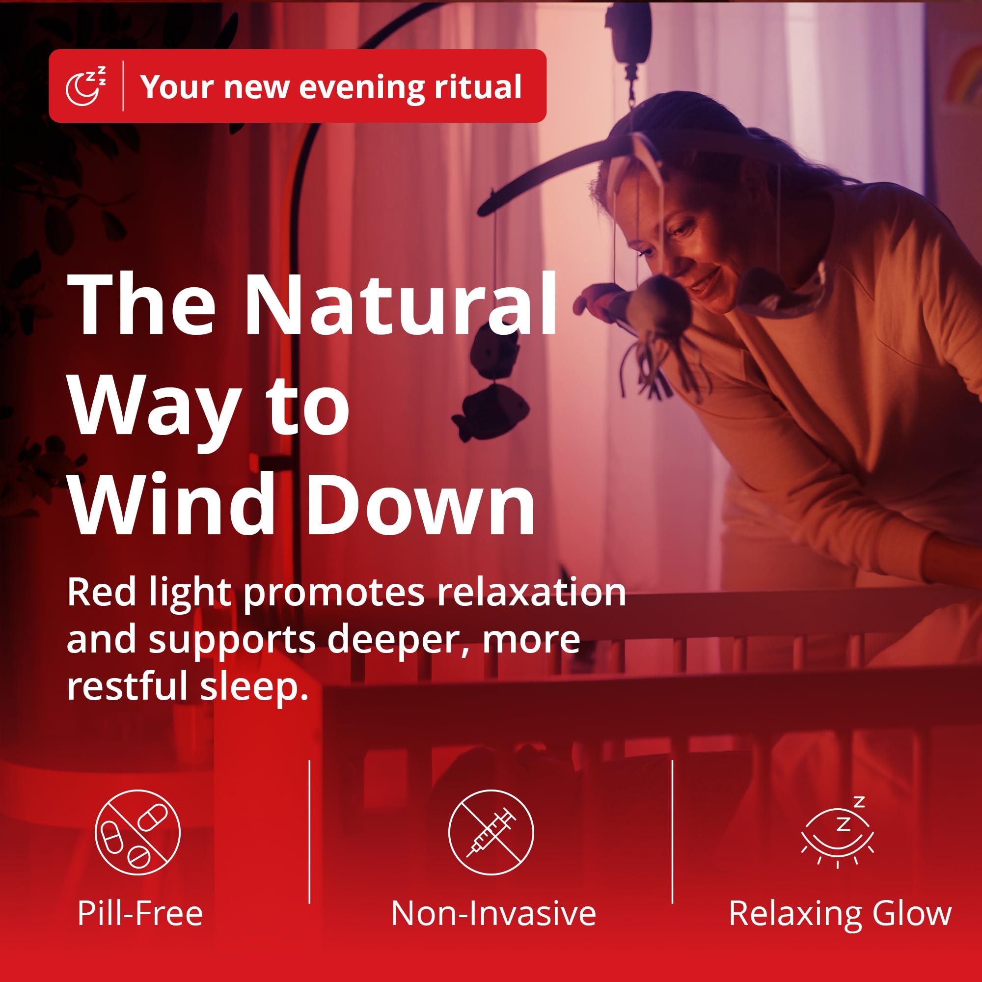 Gamma Revive, ambiance calme à 670nm favorisant l’endormissement