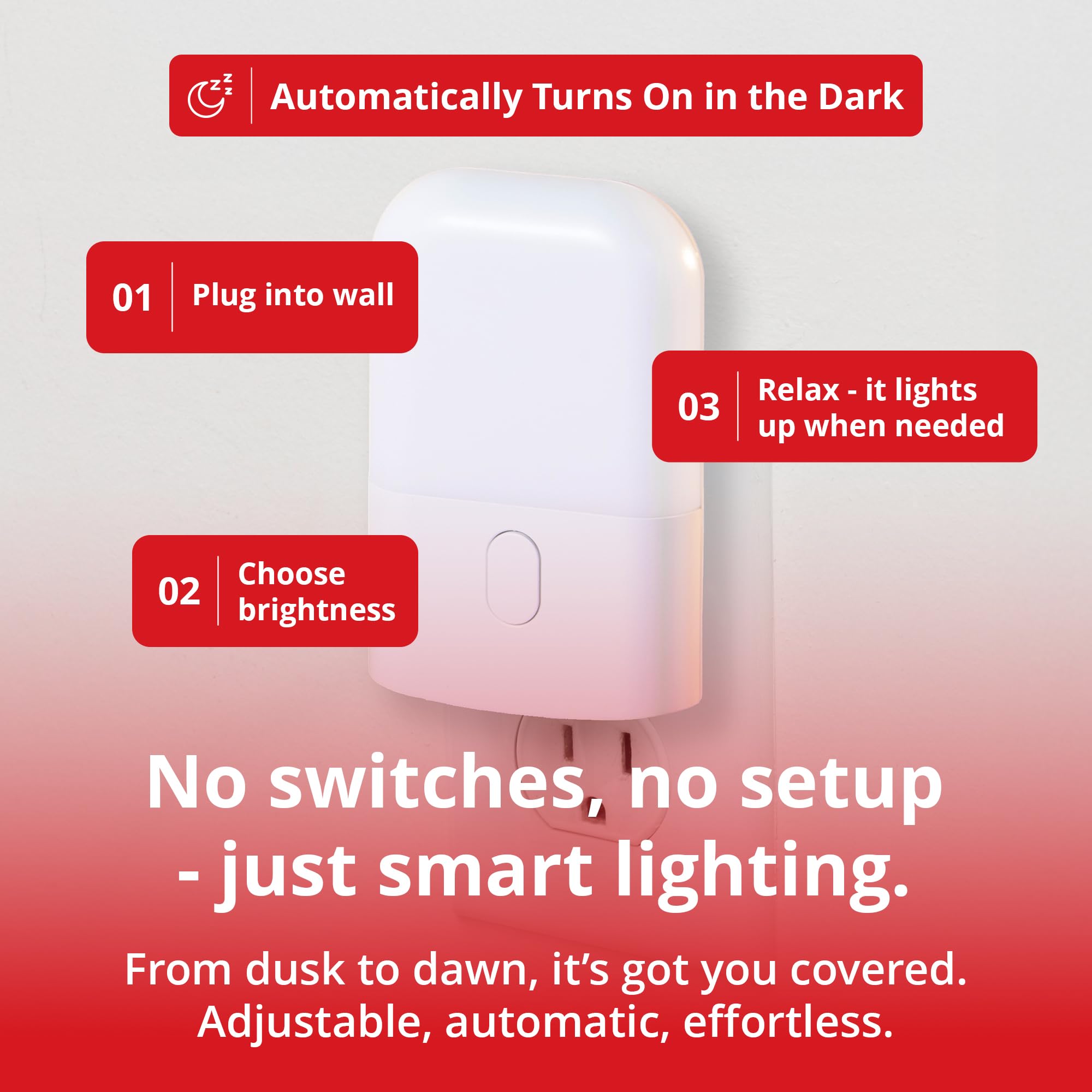 Gamma Revive, lampe rouge 670nm pour couloir nocturne sans éveiller