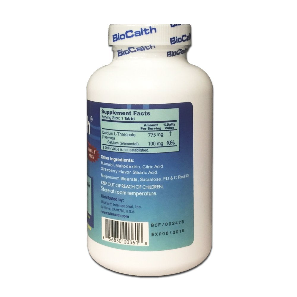 BioCalth L-thréonate fraise, arôme fruit pour une expérience agréable
