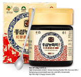 Le nouvel emballage Gangwoninsam met en valeur l'extrait de ginseng rouge.