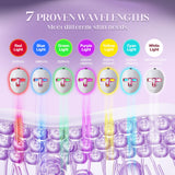 GANOEL masque LED rouge visage, stimulation lumineuse ciblée pour la fermeté.
