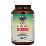 Garden of Life RAW Enzymes pour Femmes – gélules faciles à avaler et compatibles avec un mode de vie végétarien.