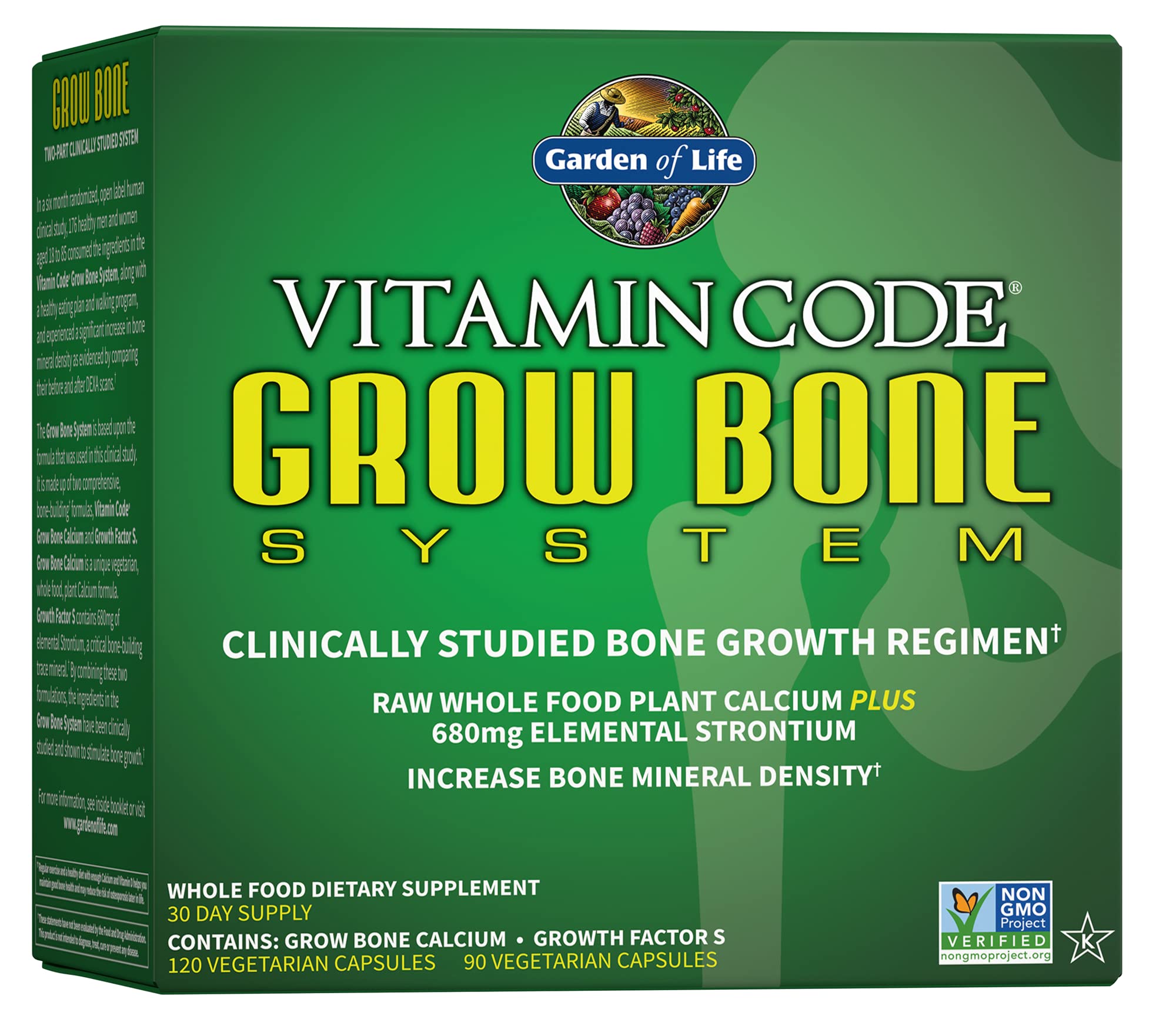 Algacal-calcium brut Garden of Life pour des os solides et naturels